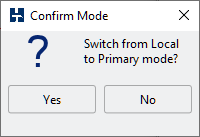Mode Confirmation