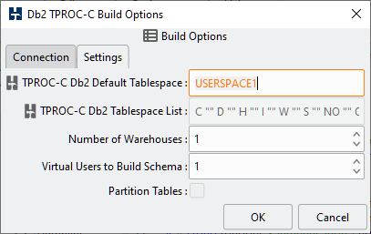 Db2 Build Settings Options