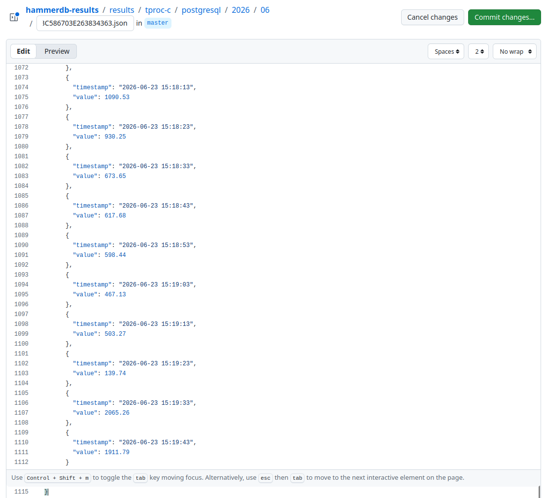 GitHub Result Artifact Editor