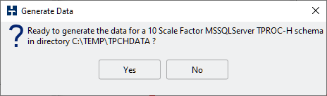 Generate Data Confirmation