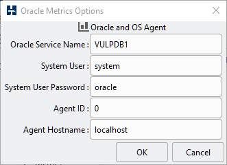 Oracle Metrics Options