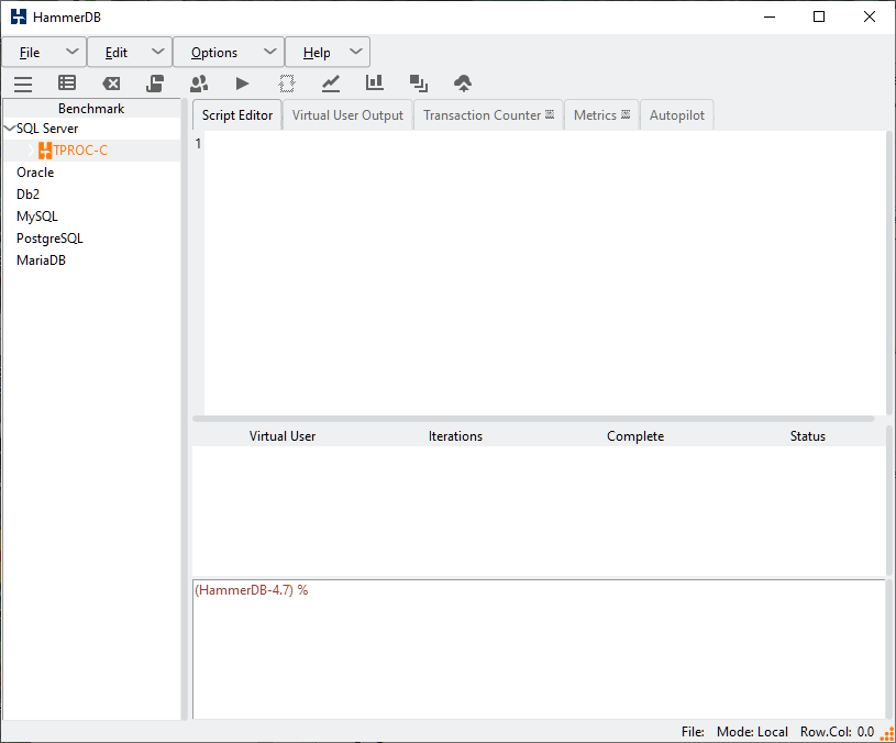 Modified Default Database