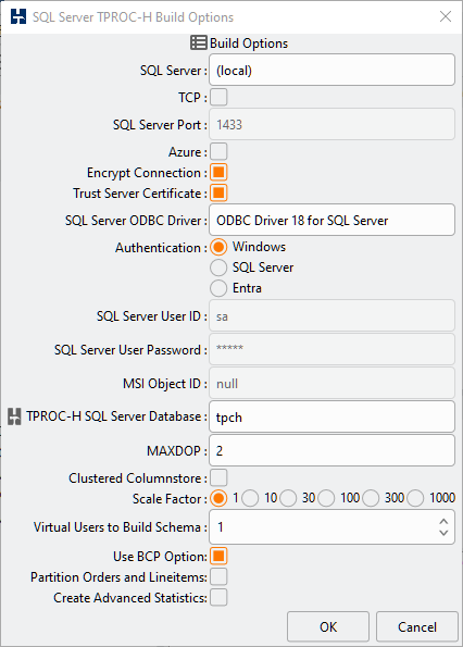 SQL Server Build Options