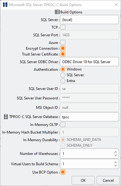 SQL Server Build Options