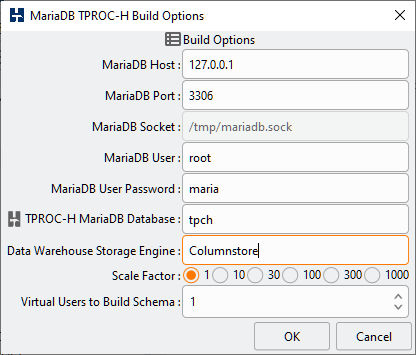 MariaDB TPROC-H