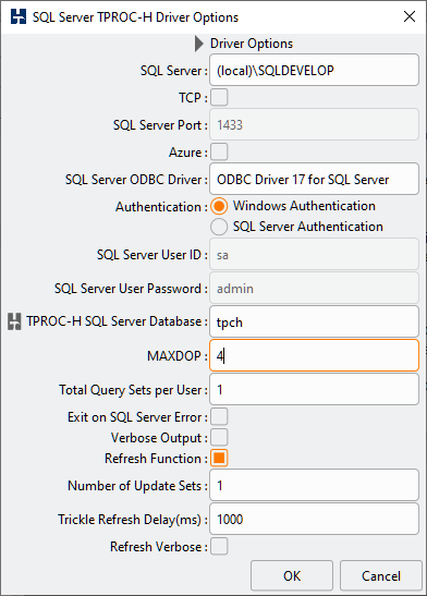 Power Test Options