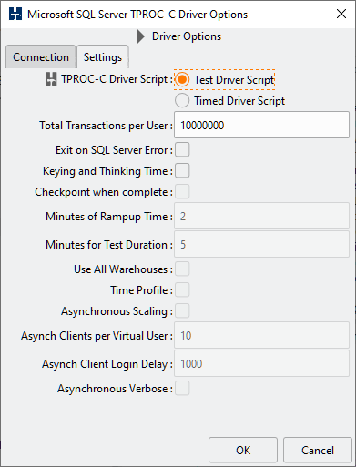 Driver Connection Options