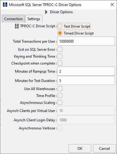 Driver Script Options