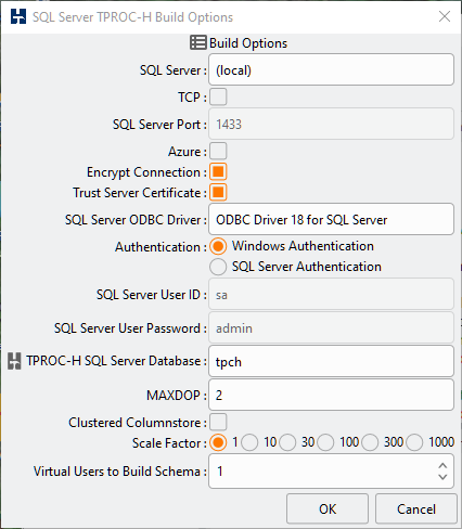 SQL Server Build Options