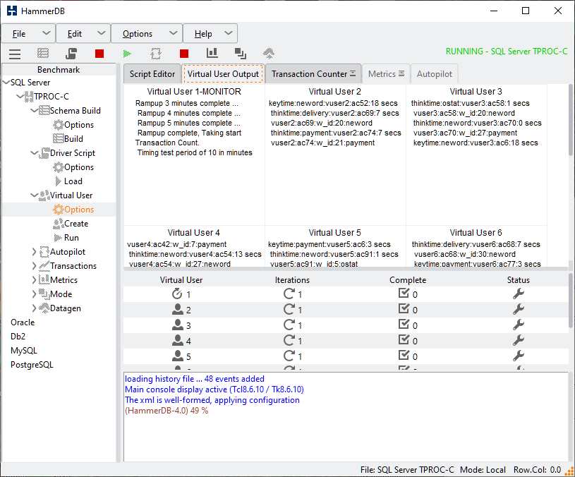 Asynchronous Workload Running