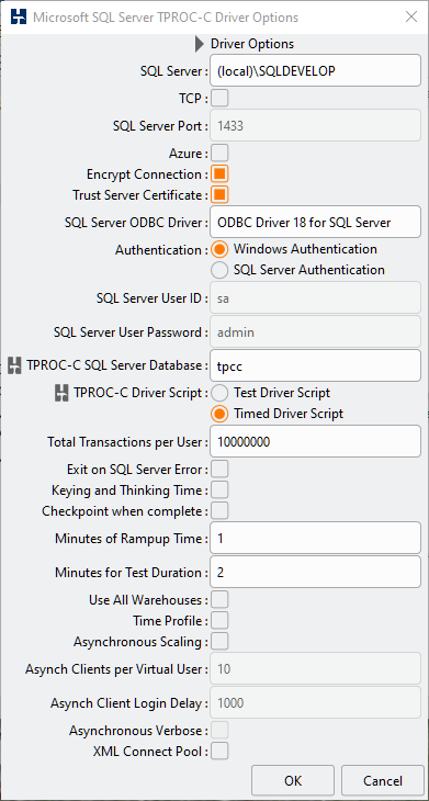 Driver Options