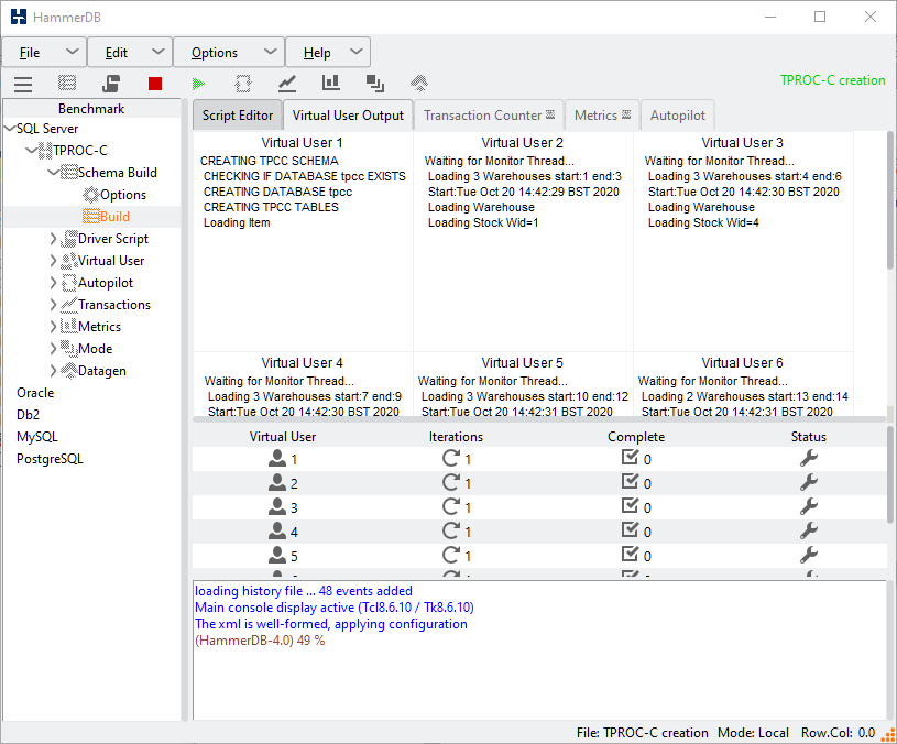 Schema Build Start