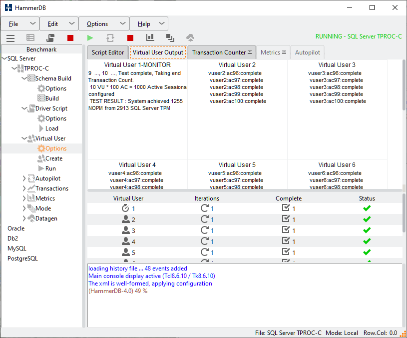 Asynchronous Workload Complete