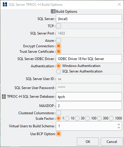 SQL Server Build Options