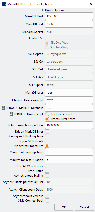 No Stored Procedures Option